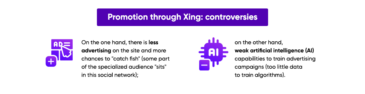 The contradictions of promoting through Xing