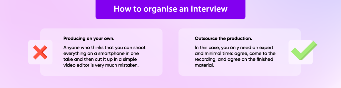 Organisation of expert interviews